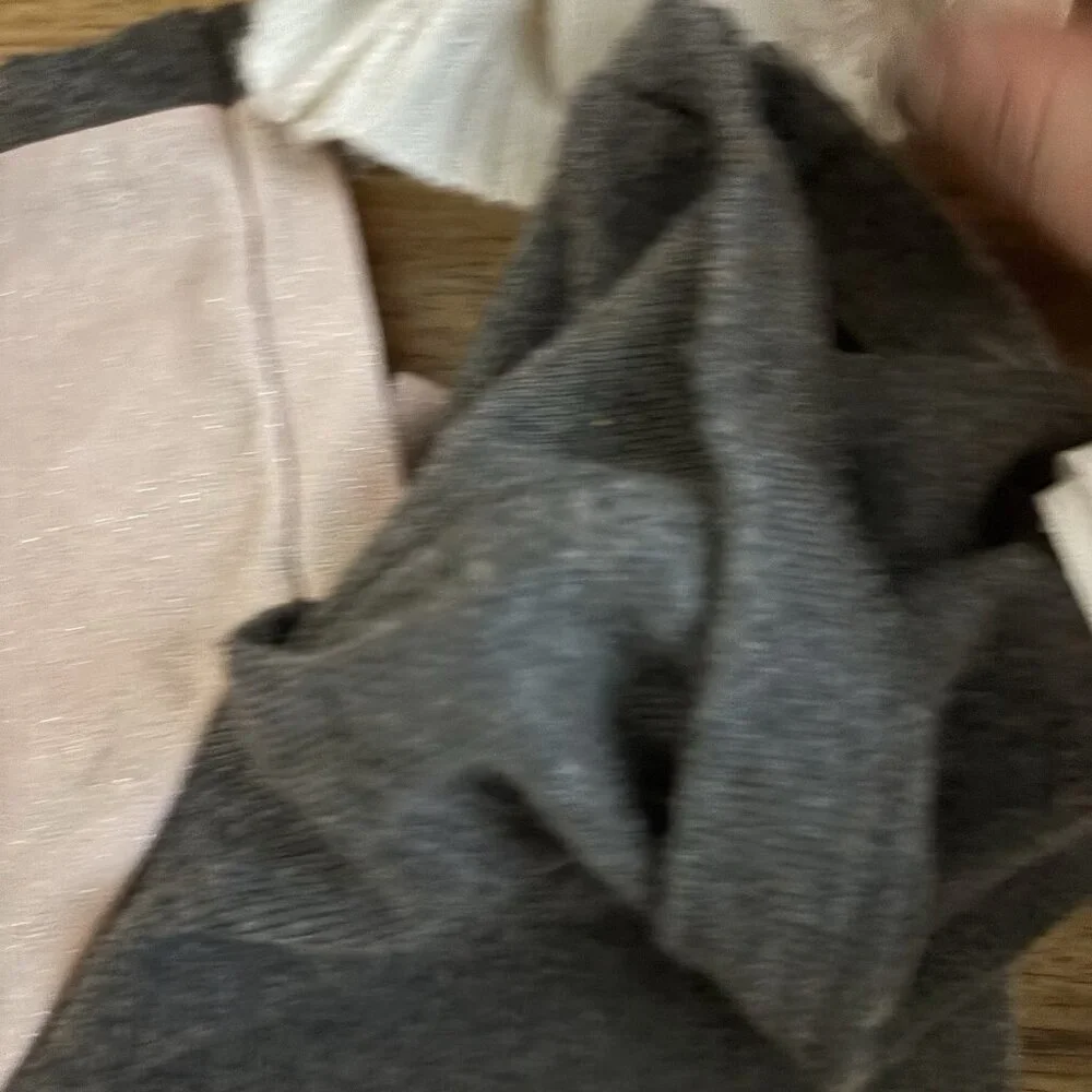 American Girl Gray & Pink Bomber Jacket &‎ Cable Knit Sweater FLAWS! AS IS!